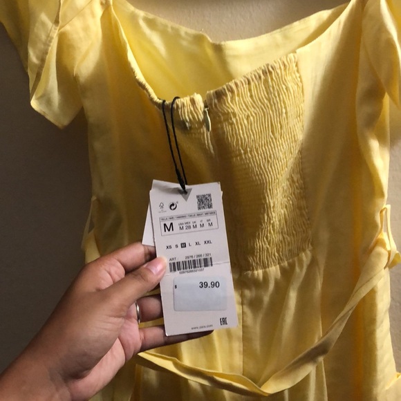 Zara yellow mini sundress - Picture 3 of 4